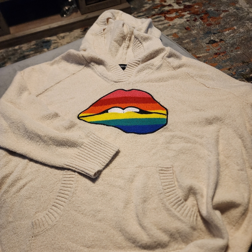 Lip sweater hoodie